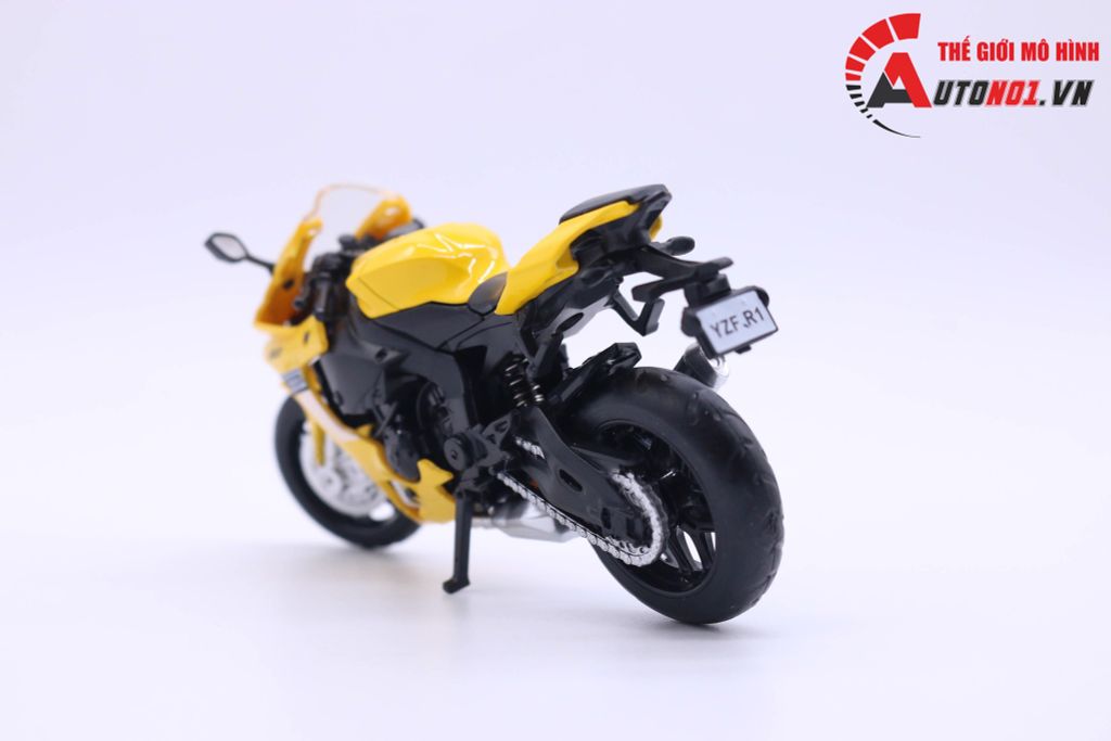 MÔ HÌNH XE YAMAHA YZF- R1 YELLOW 1:18 MSZ 7213