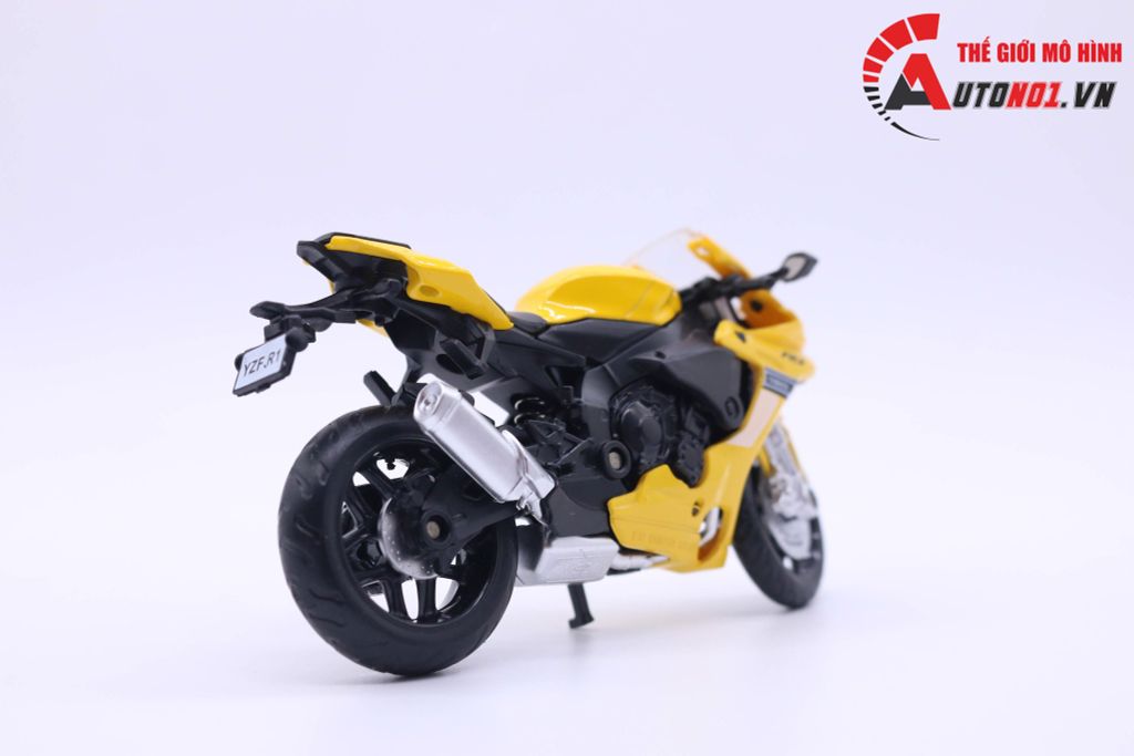 MÔ HÌNH XE YAMAHA YZF- R1 YELLOW 1:18 MSZ 7213