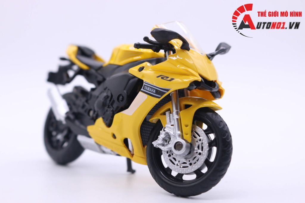 MÔ HÌNH XE YAMAHA YZF- R1 YELLOW 1:18 MSZ 7213