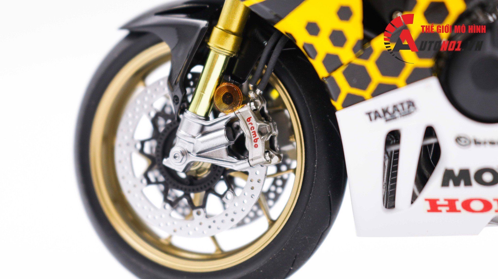  Mô hình xe cao cấp Honda Cbr 1000rr Yellow Bee 1:12 Tamiya D122 