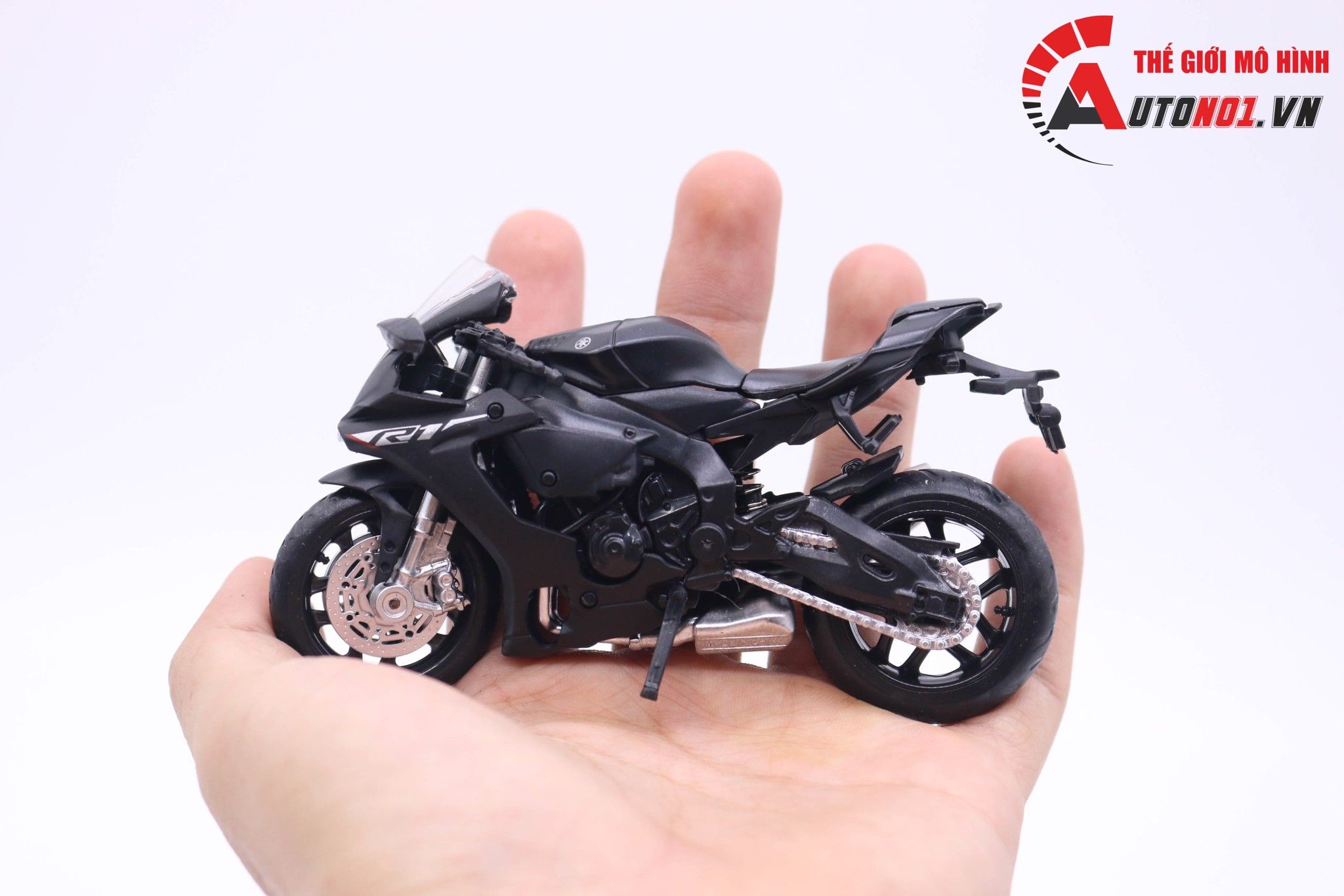  Mô hình xe Yamaha Yzf- R1 Black 1:18 Msz 7214 