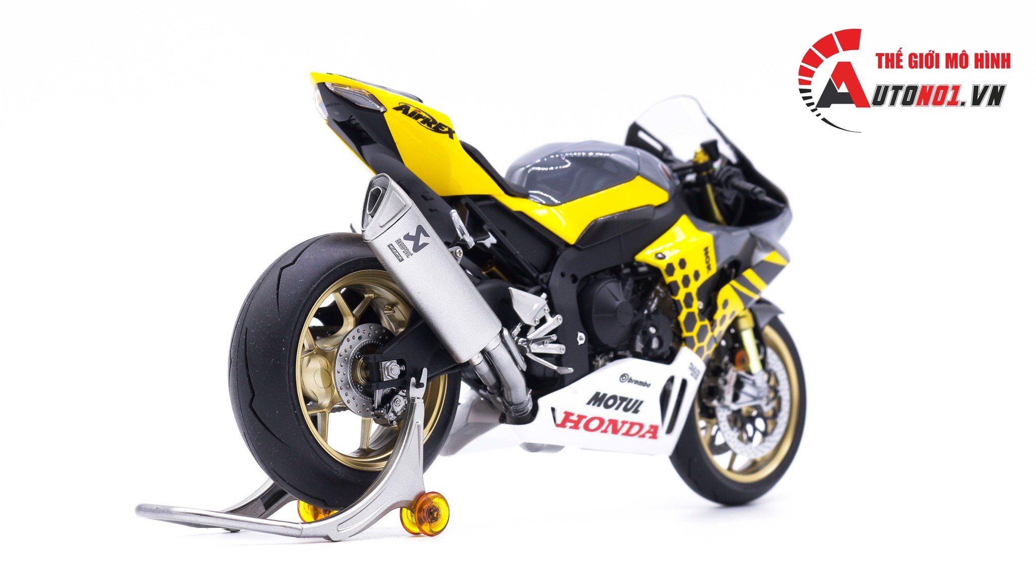  Mô hình xe cao cấp Honda Cbr 1000rr Yellow Bee 1:12 Tamiya D122 