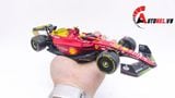  Mô hình xe đua F1-75th Anniversary Version Ferrari 2022 hộp mica có figure tỉ lệ 1:24 Bburago OT178 