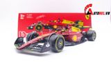  Mô hình xe đua F1-75th Anniversary Version Ferrari 2022 hộp mica có figure tỉ lệ 1:24 Bburago OT178 