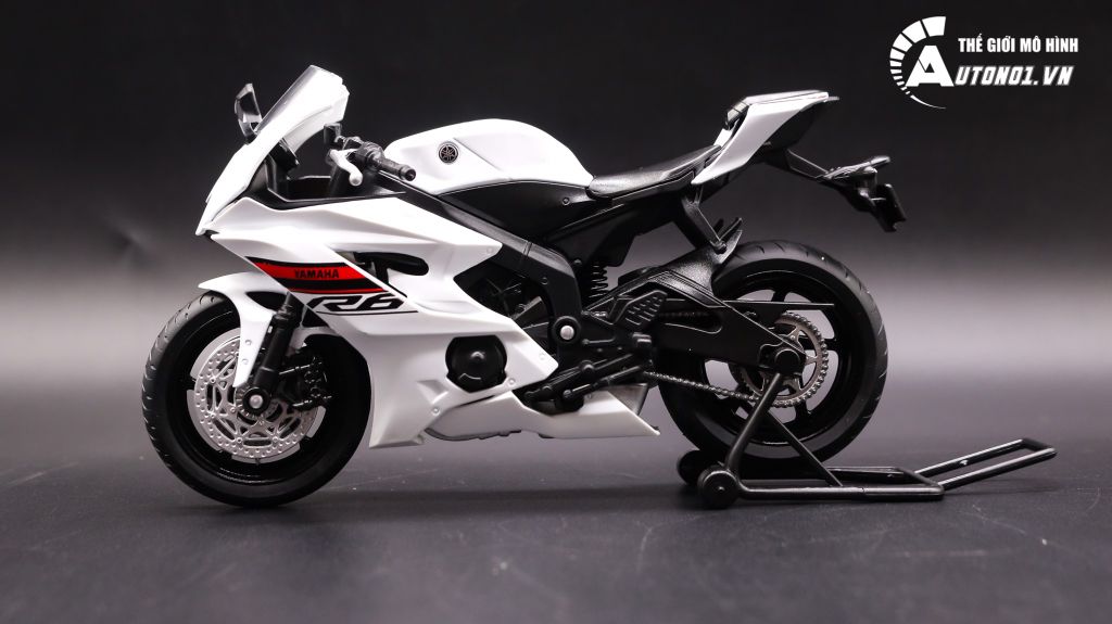 MÔ HÌNH XE YAMAHA YZF R6 2020 WHITE 1:12 WELLY 7495