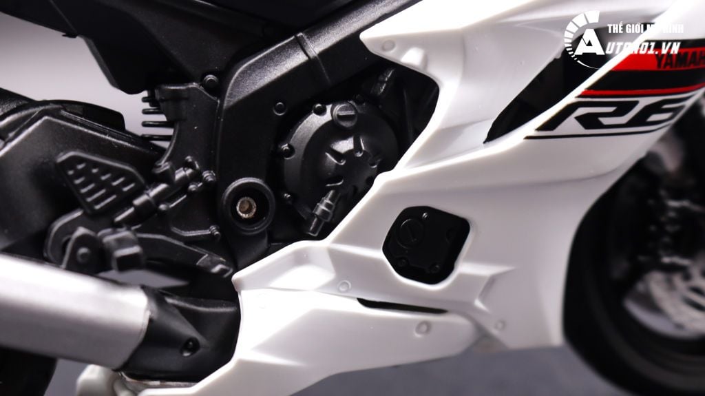 MÔ HÌNH XE YAMAHA YZF R6 2020 WHITE 1:12 WELLY 7495