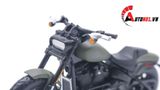  Mô hình Harley Davidson 2022 Fat Bob 114 army 1:18 Maisto MT035 