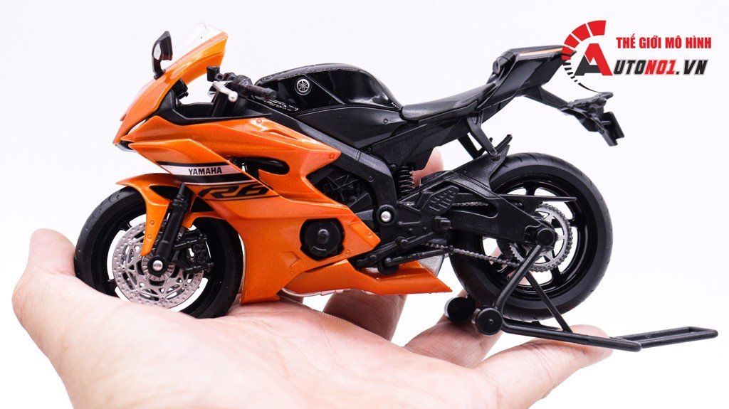  Mô hình xe Yamaha Yzf R6 2020 1:12 Welly 7495 