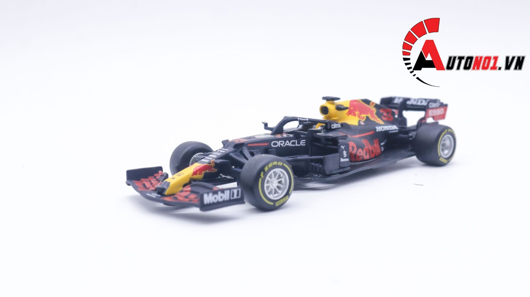  Mô hình xe đua F1 Red Bull Racing Honda RB16 #33 Max Verstappe 2021 tỉ lệ 1:43 Bburago OT208 