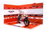  DIORAMA 1:12 MÔ TÔ GP SHOWROOM HONDA REPSOL 29.5X21X19CM DR006C 