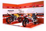  DIORAMA 1:12 MÔ TÔ GP SHOWROOM HONDA REPSOL 29.5X21X19CM DR006C 