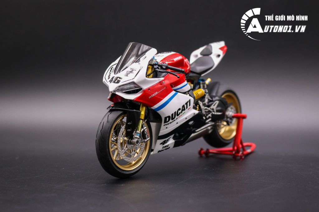 MÔ HÌNH DUCATI 1199 PANIGALE S CUSTOM NO.46 LÊN ĐỒ KIM LOẠI & NỒI MASSA 1:12 TAMIYA D072