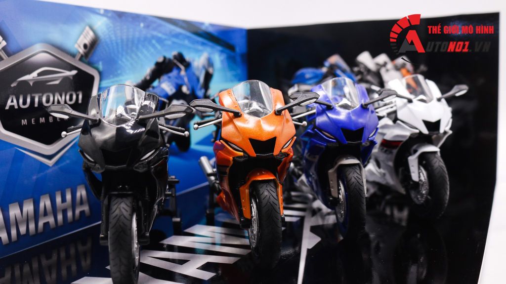 DIORAMA SHOWROOM YAMAHA YZF R6 2020 35X24X15CM TỈ LỆ 1:12 PK209