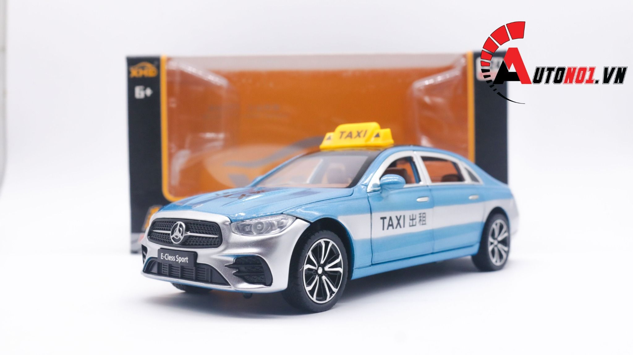  Mô hình xe ô tô Mercedes Benz E300L taxi tỉ lệ 1:24 Alloy model OT193 