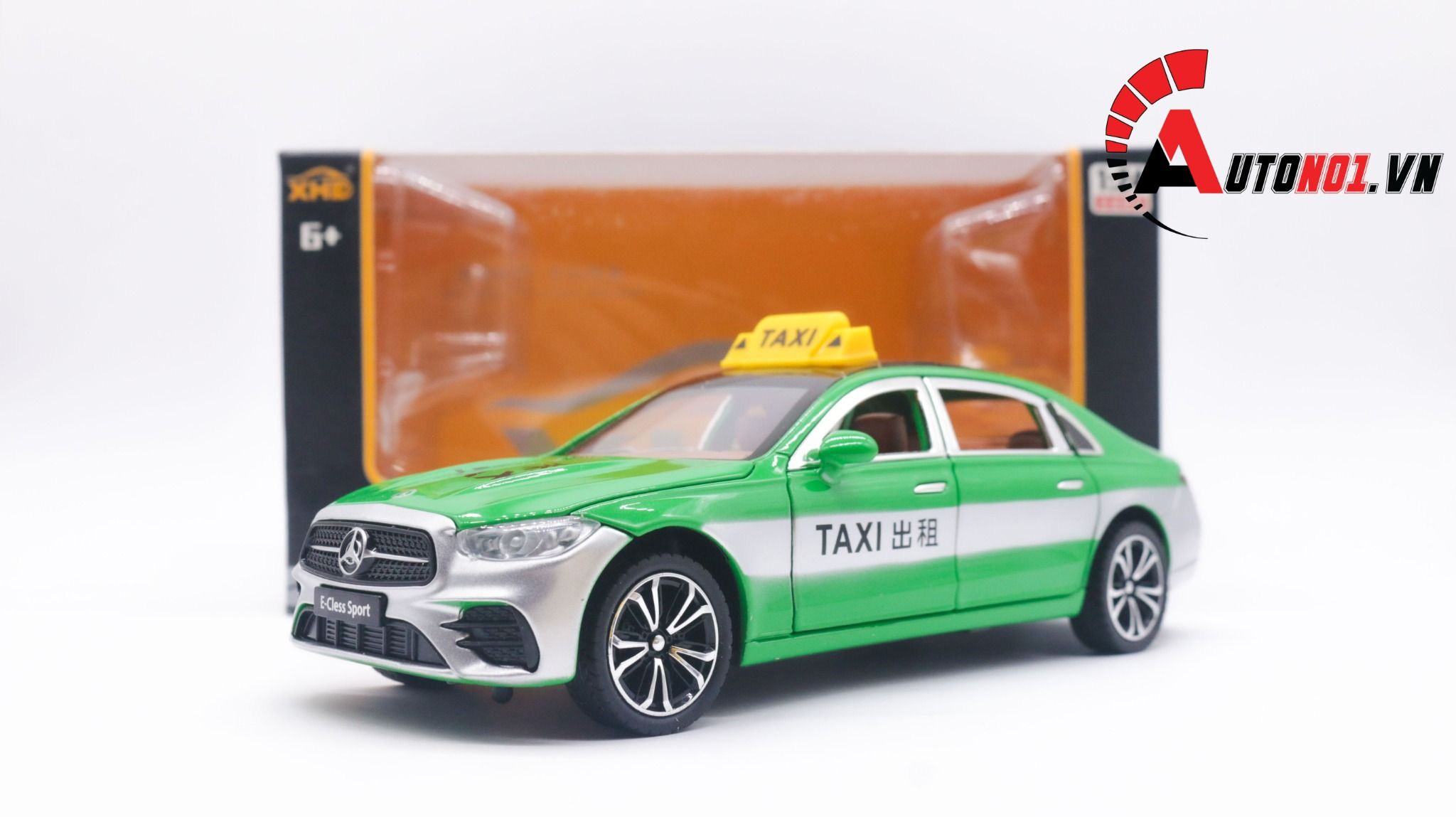  Mô hình xe ô tô Mercedes Benz E300L taxi tỉ lệ 1:24 Alloy model OT193 