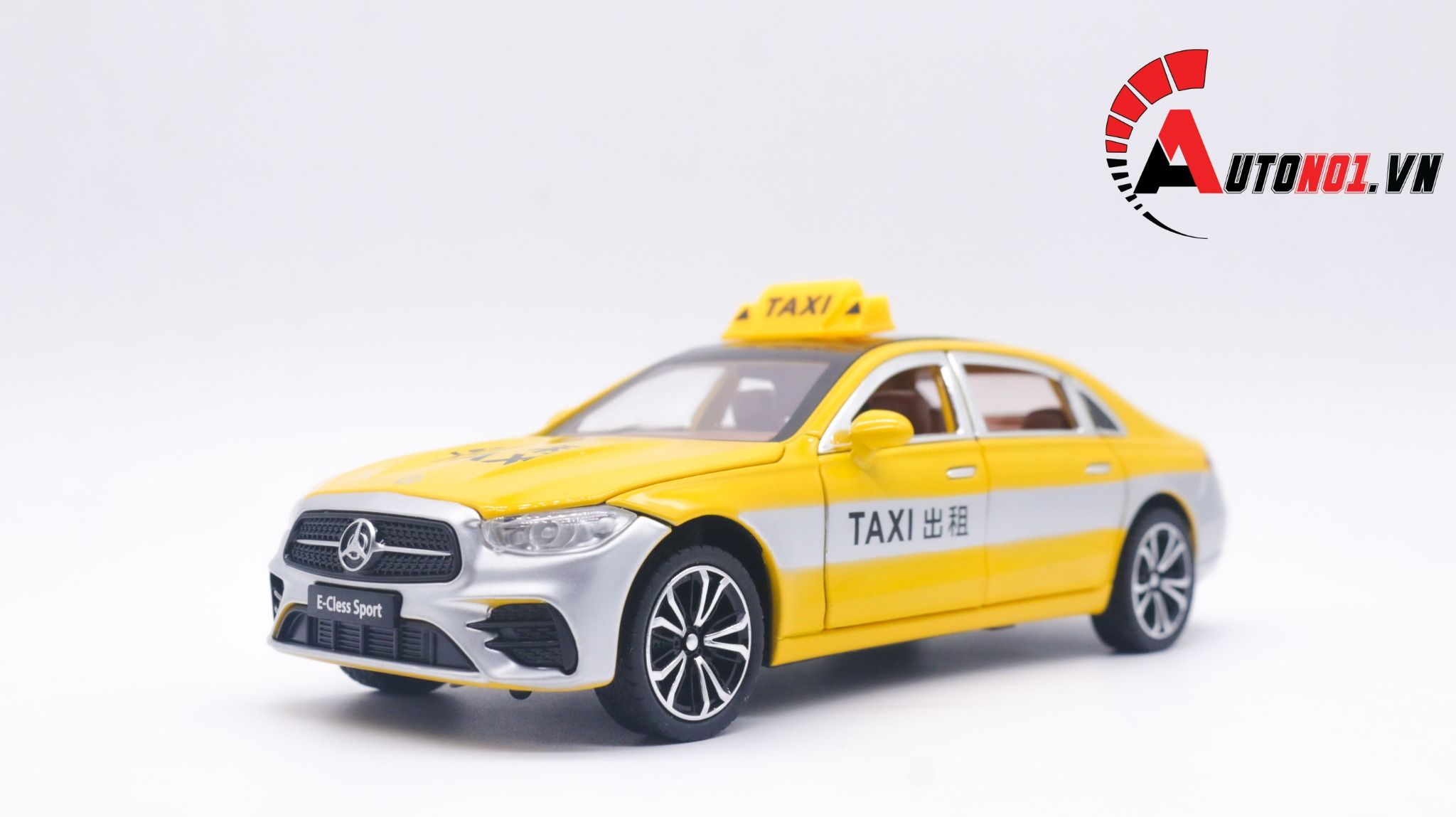  Mô hình xe ô tô Mercedes Benz E300L taxi tỉ lệ 1:24 Alloy model OT193 