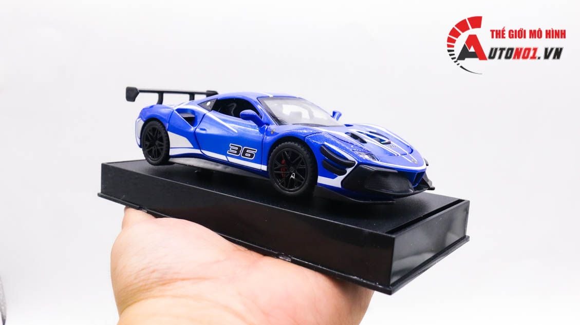  Mô hình xe Ferrari 488 Challenge EVO 2020 No.36 Racing tỉ lệ 1:32 Alloy model 8155 