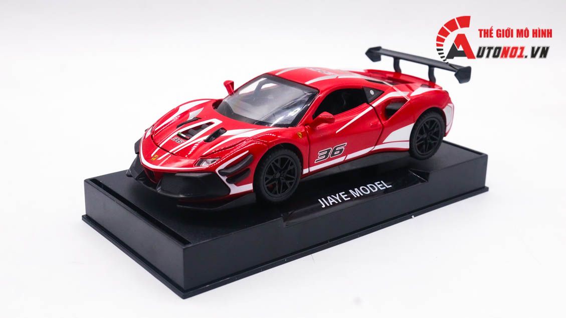  Mô hình xe Ferrari 488 Challenge EVO 2020 No.36 Racing tỉ lệ 1:32 Alloy model 8155 