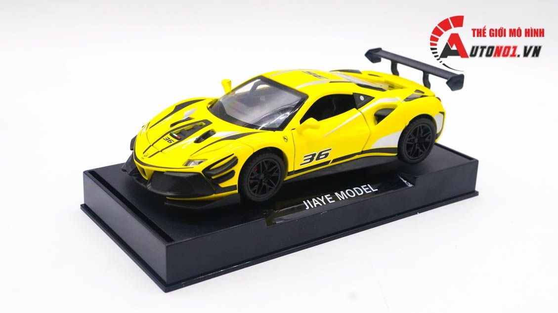  Mô hình xe Ferrari 488 Challenge EVO 2020 No.36 Racing tỉ lệ 1:32 Alloy model 8155 