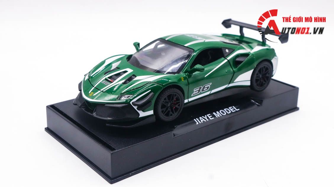  Mô hình xe Ferrari 488 Challenge EVO 2020 No.36 Racing tỉ lệ 1:32 Alloy model 8155 