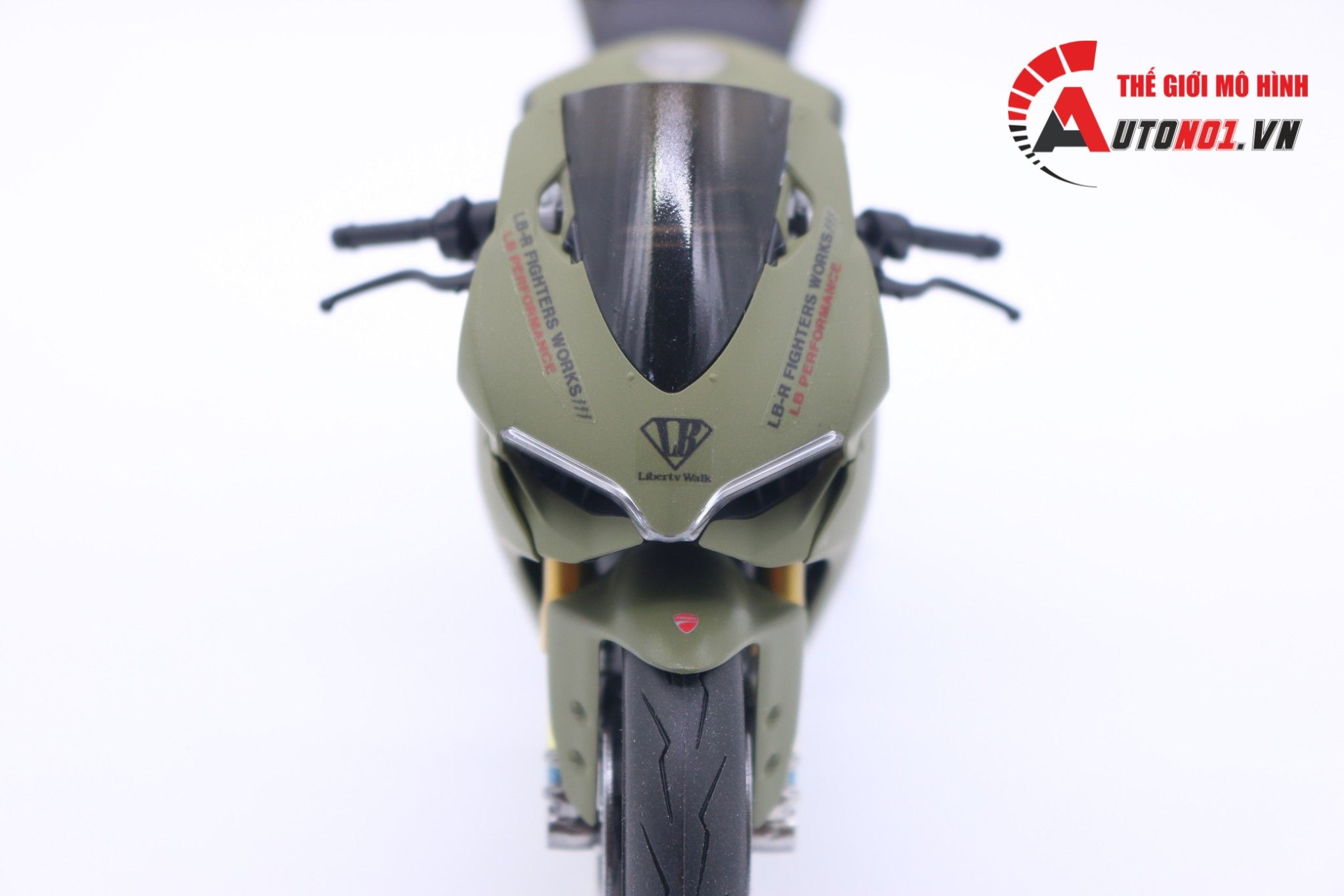  Mô hình xe Ducati 1199 Panigale S Liberty Walk Army 1:12 Tamiya D071 