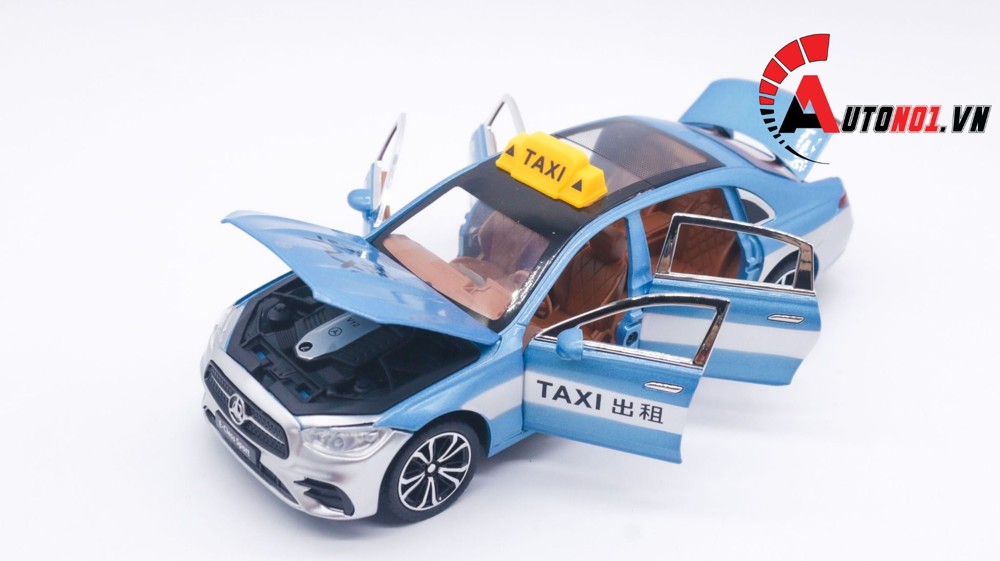  Mô hình xe ô tô Mercedes Benz E300L taxi tỉ lệ 1:24 Alloy model OT193 