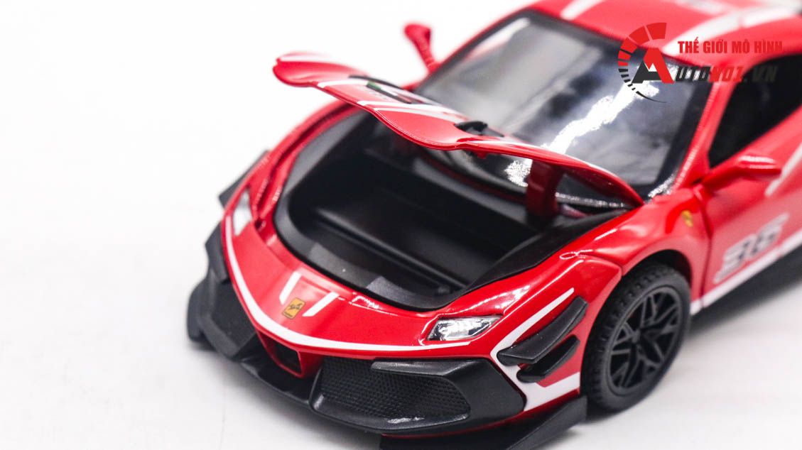  Mô hình xe Ferrari 488 Challenge EVO 2020 No.36 Racing tỉ lệ 1:32 Alloy model 8155 