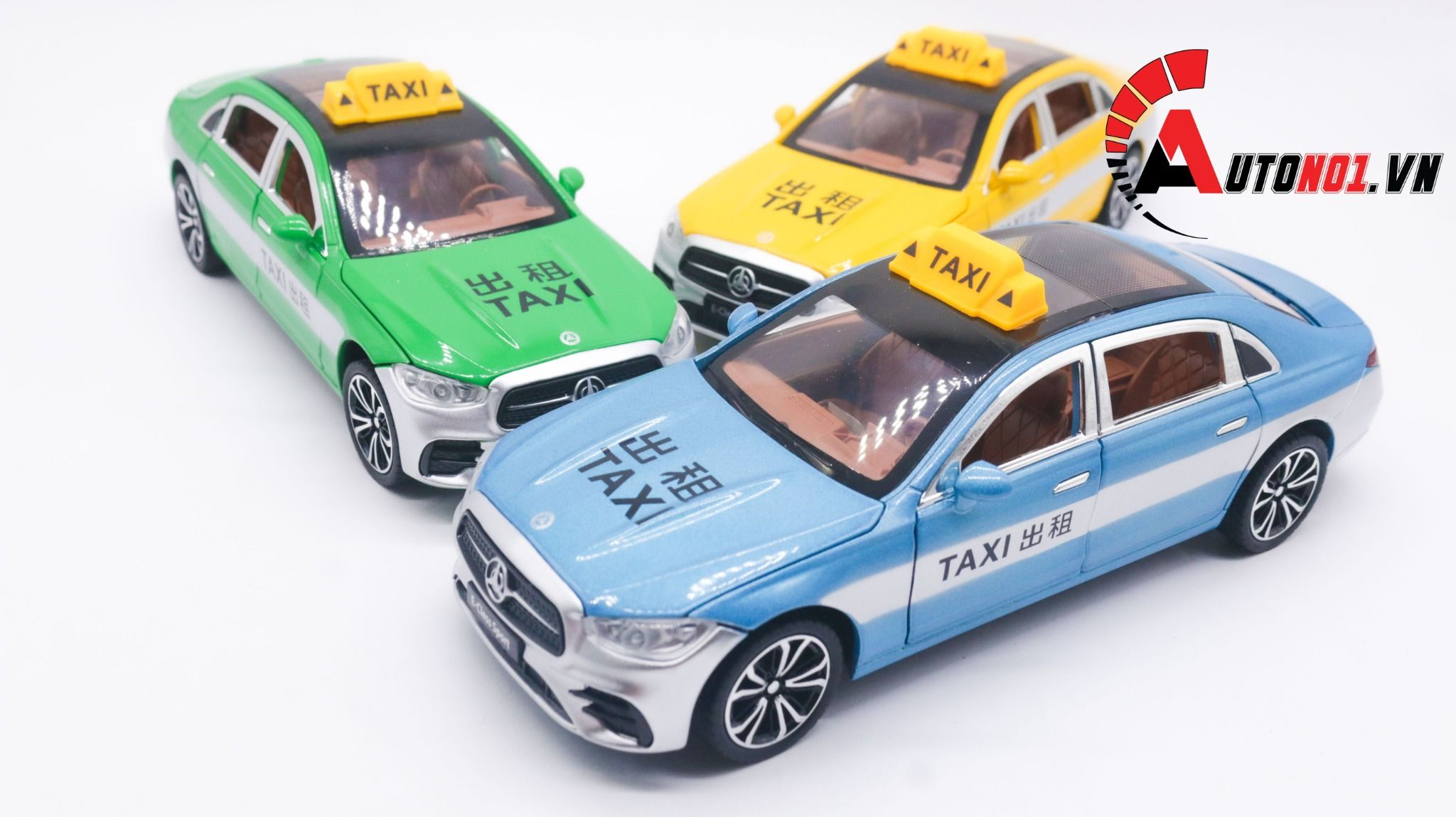  Mô hình xe ô tô Mercedes Benz E300L taxi tỉ lệ 1:24 Alloy model OT193 