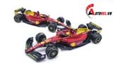  Mô hình xe đua F1-75th Anniversary Version Ferrari 2022 hộp mica có figure tỉ lệ 1:24 Bburago OT178 