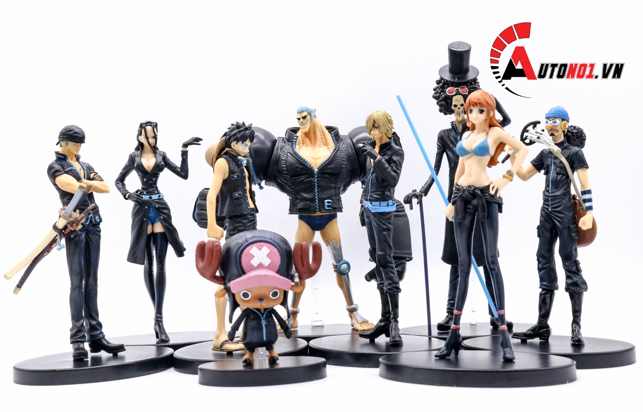 MÔ HÌNH NHÂN VẬT ONE PIECE 9 THÀNH VIÊN BĂNG HẢI TẶC MŨ RƠM