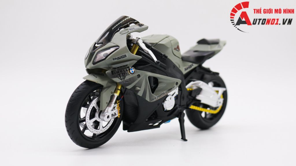 MÔ HÌNH XE ĐỘ BMW S1000RR LIBERTY WALK ĐỘ PÔ KIM LOẠI TỈ LỆ 1:12 AUTONO1 D225