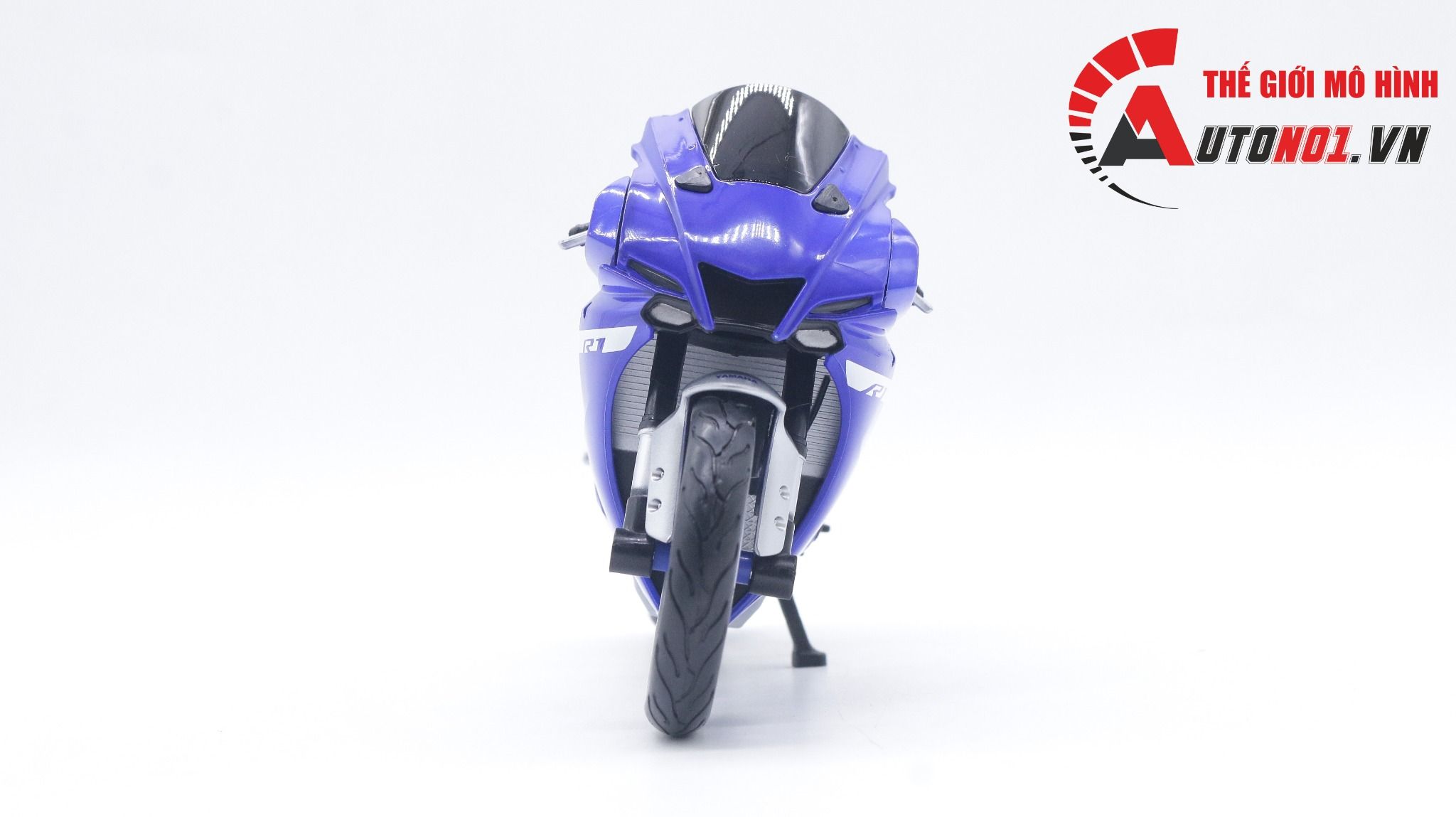  Mô hình xe mô tô Yamaha YZF-R1 2021 độ pô 1:12 Autono1 Maisto D028L 