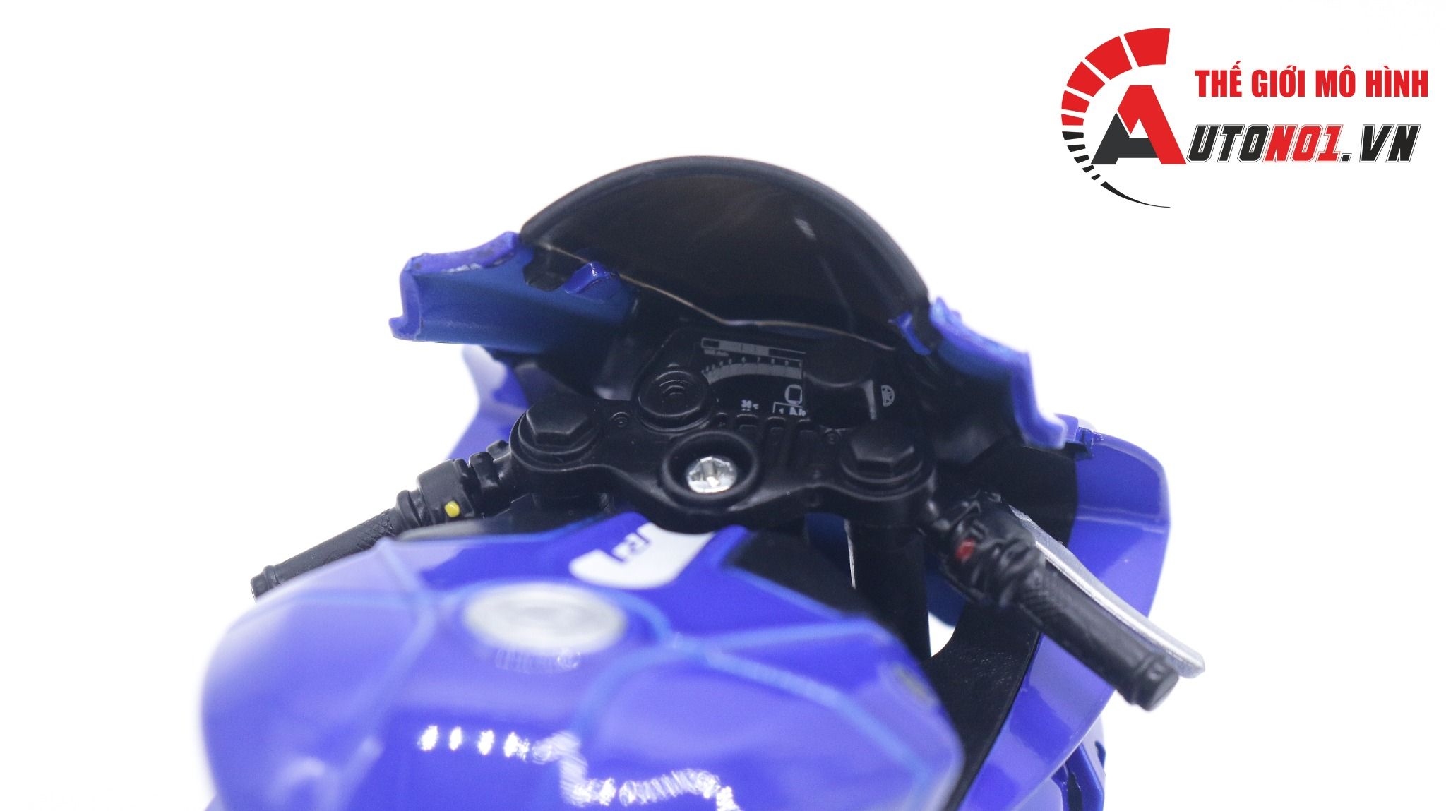  Mô hình xe mô tô Yamaha YZF-R1 2021 độ pô 1:12 Autono1 Maisto D028L 