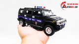  Mô hình xe ô tô độ CSGT Hummer H2 black full open tỉ lệ 1:24 Alloy model OT237 