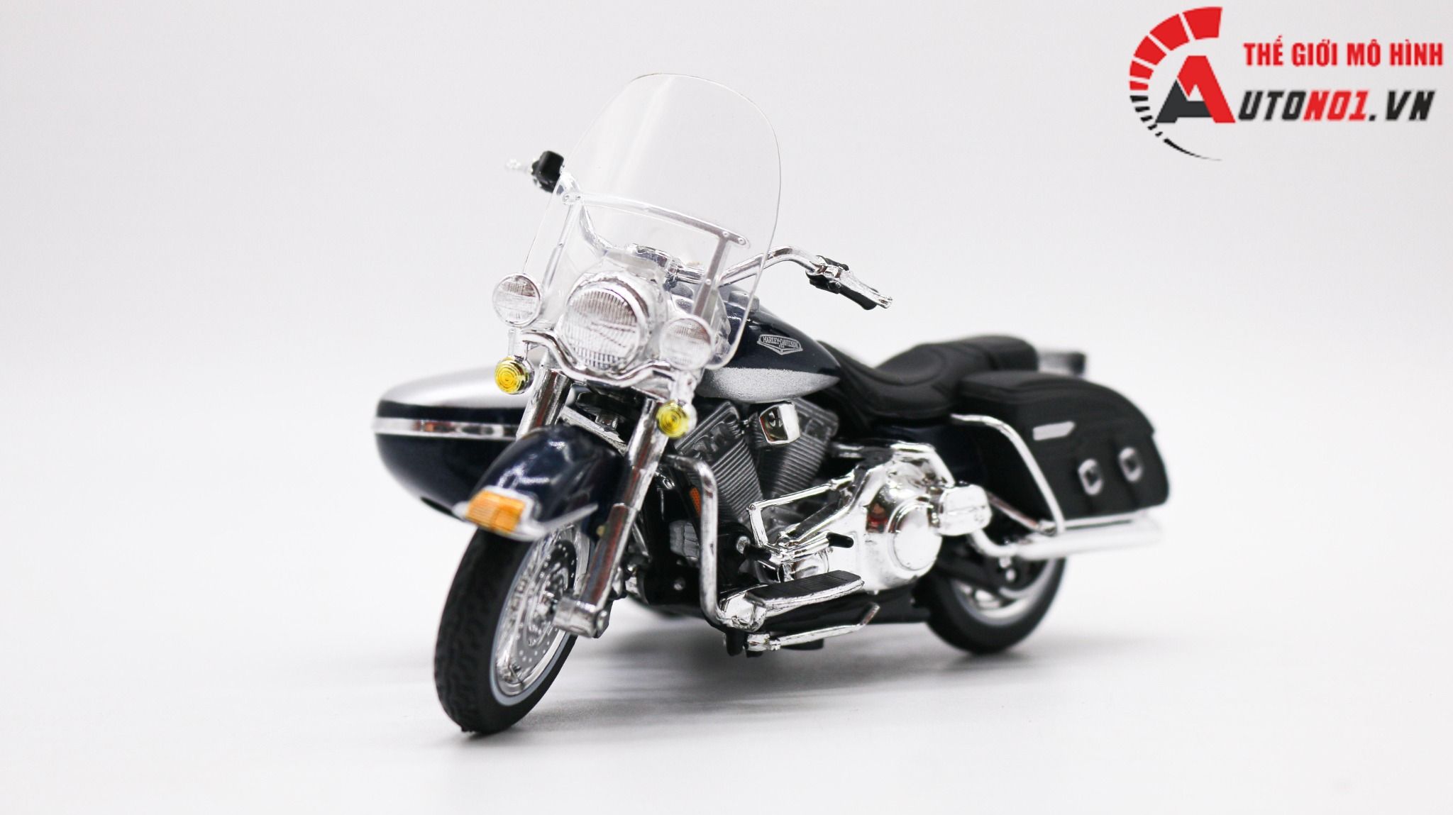  Mô hình xe Harley Davidson Side Car 2001 Flhrci Road King Classic Blue 1:18 Maisto 1790c 