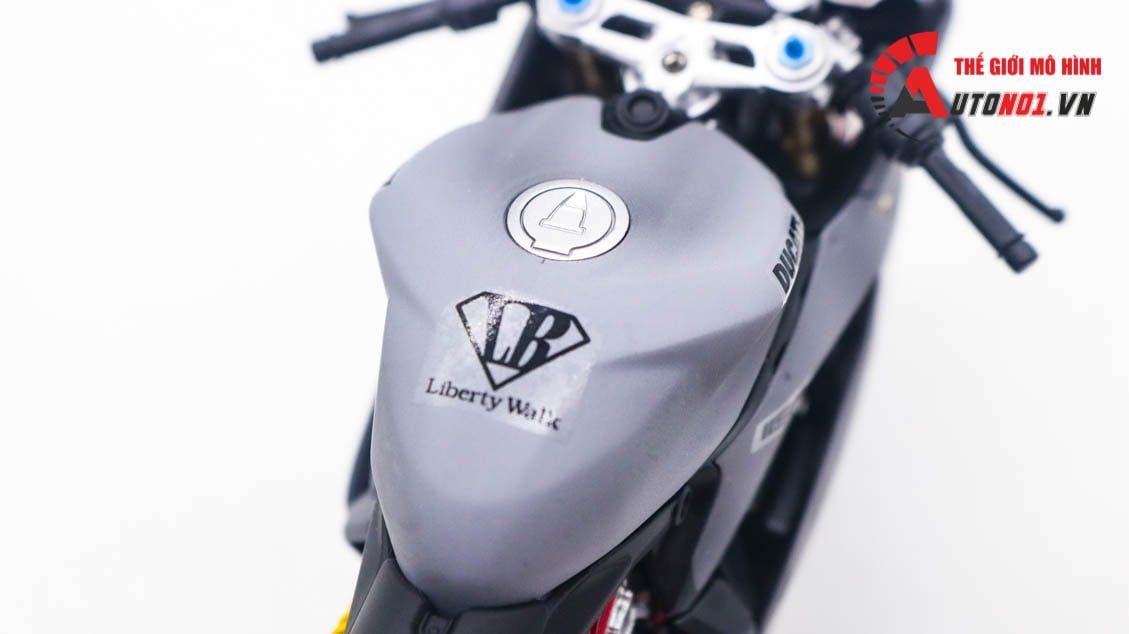  Mô hình xe cao cấp Ducati 1199 Panigale Custom Decal Liberty walk Performance nồi khô 1:12 Tamiya D034 