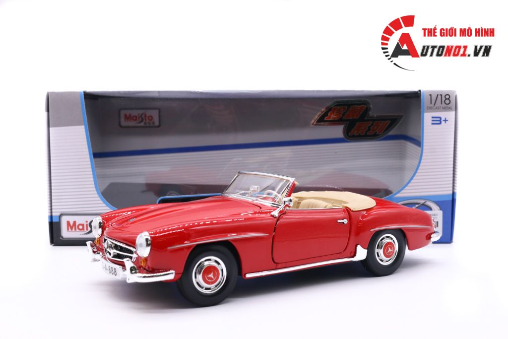 MÔ HÌNH XE MERCEDES BENZ 190SL (1955) RED 1:18 MAISTO