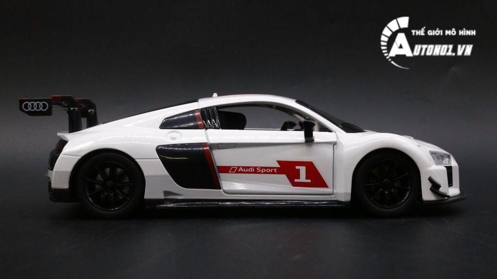 MÔ HÌNH XE AUDI R8 LMS WHITE 1:24 DOUBLE HORSES 7757