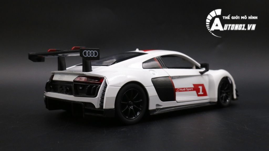 MÔ HÌNH XE AUDI R8 LMS WHITE 1:24 DOUBLE HORSES 7757