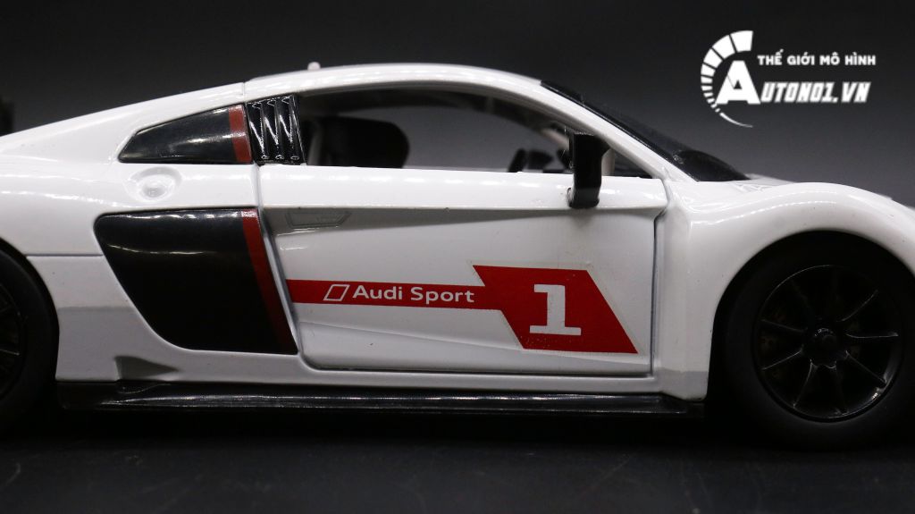 MÔ HÌNH XE AUDI R8 LMS WHITE 1:24 DOUBLE HORSES 7757