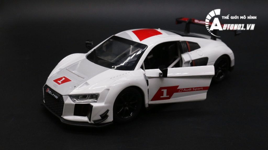 MÔ HÌNH XE AUDI R8 LMS WHITE 1:24 DOUBLE HORSES 7757