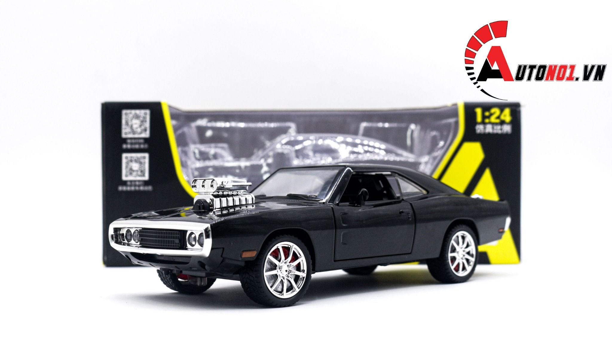  Mô hình xe Dodge Challenger 1970 Fast & Furious tỉ lệ 1:24 Miniauto OT202 