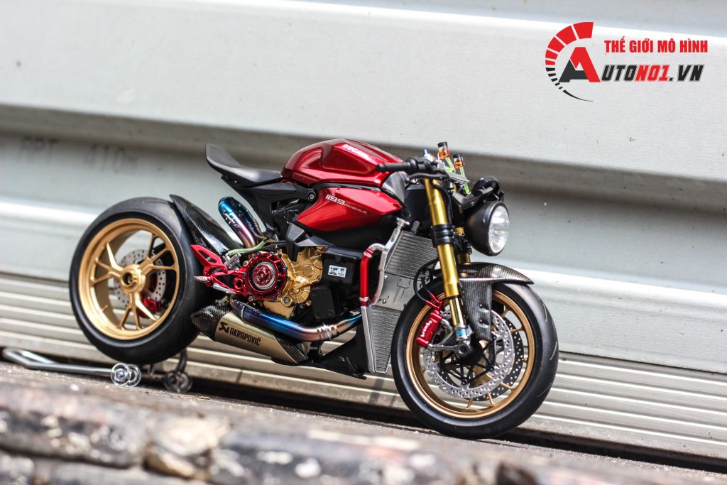 MÔ HÌNH CAO CẤP DUCATI 1199 PANIGALE CAFE RACER RED 1:12 TAMIYA D079