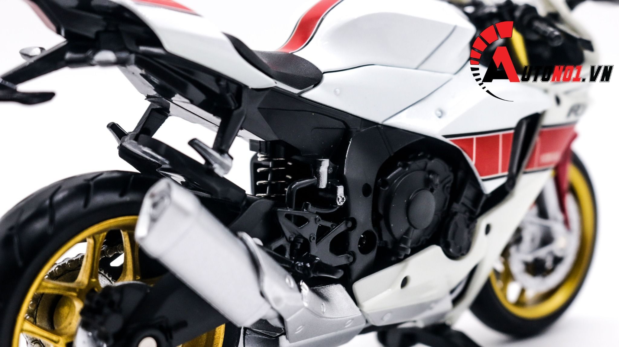  Mô hình xe Yamaha Yzf R1 tỉ lệ 1:12 Alloy Model MT034 