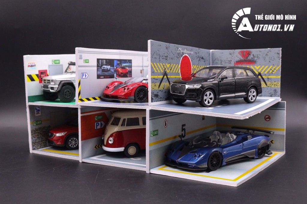  DIORAMA GARAGE GREEN Ô TÔ TỈ LỆ 1:36 DR001A 