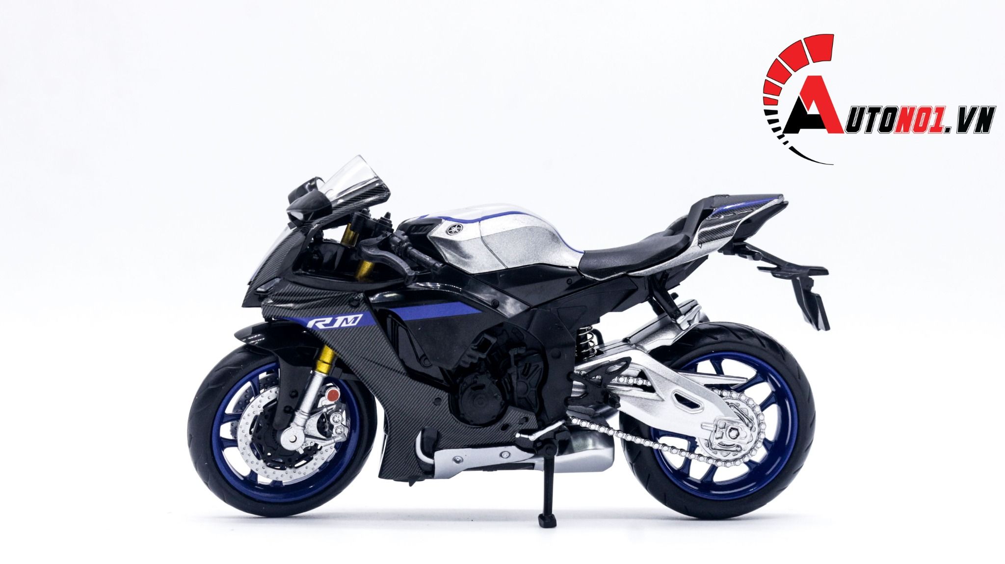  Mô hình xe Yamaha Yzf R1 tỉ lệ 1:12 Alloy Model MT034 