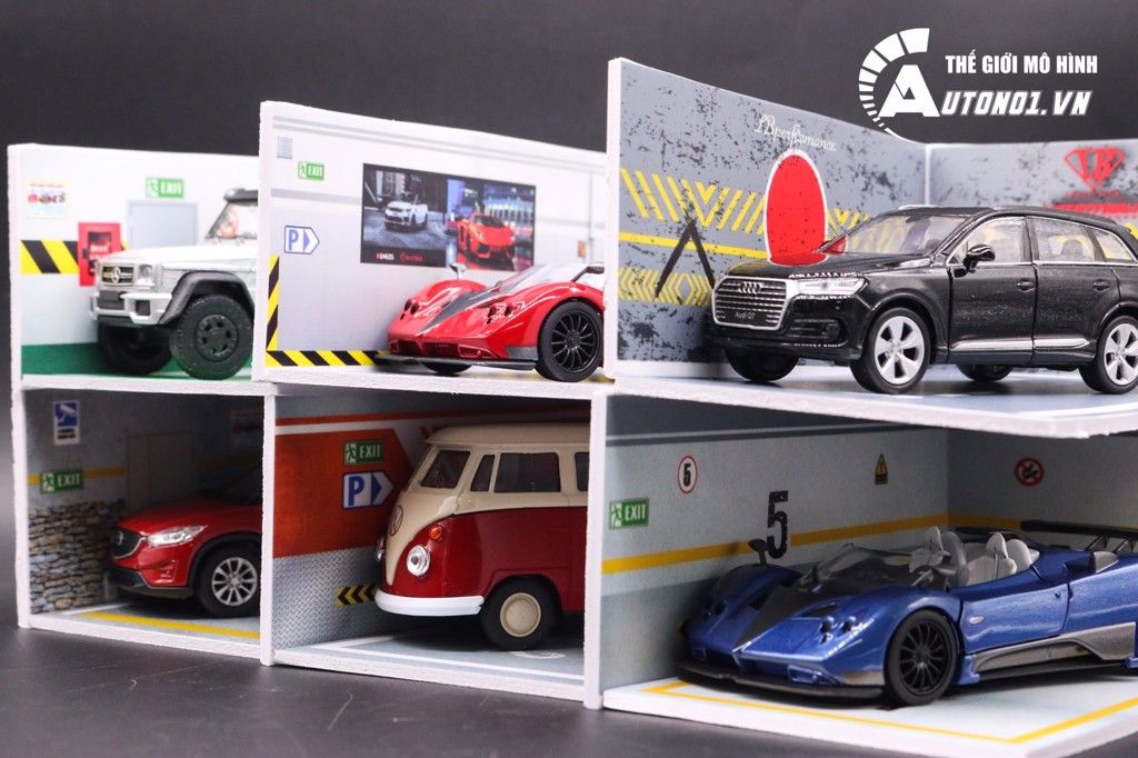  DIORAMA GARAGE GREEN Ô TÔ TỈ LỆ 1:36 DR001A 