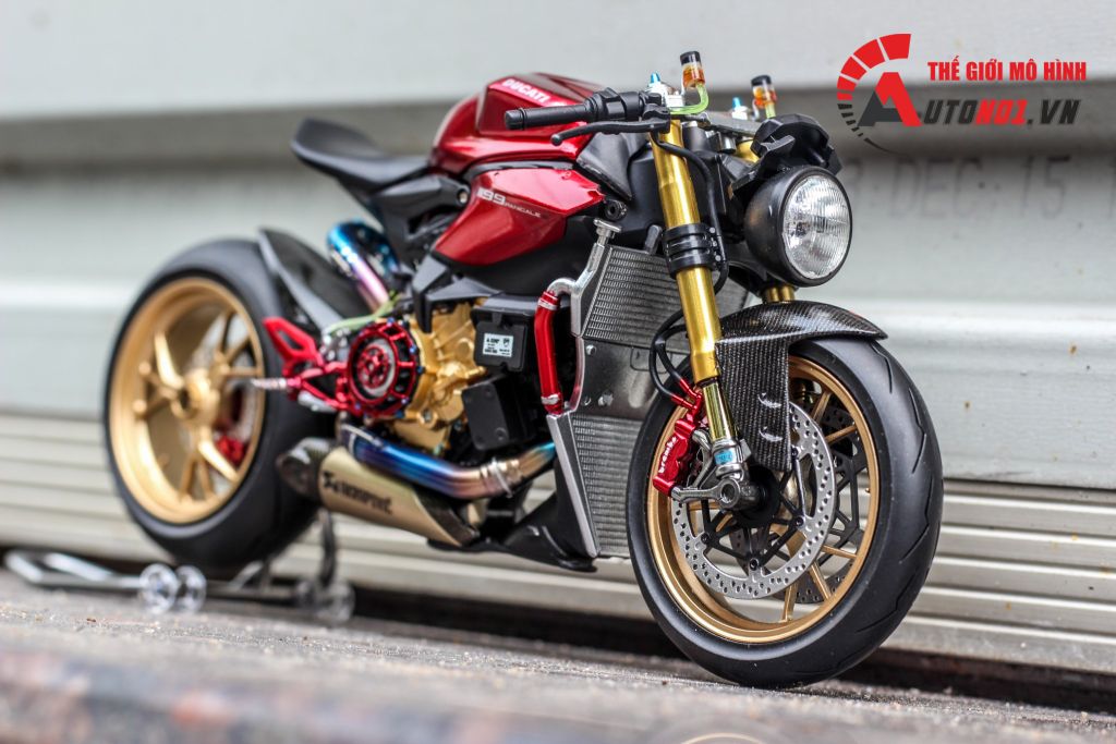 MÔ HÌNH CAO CẤP DUCATI 1199 PANIGALE CAFE RACER RED 1:12 TAMIYA D079