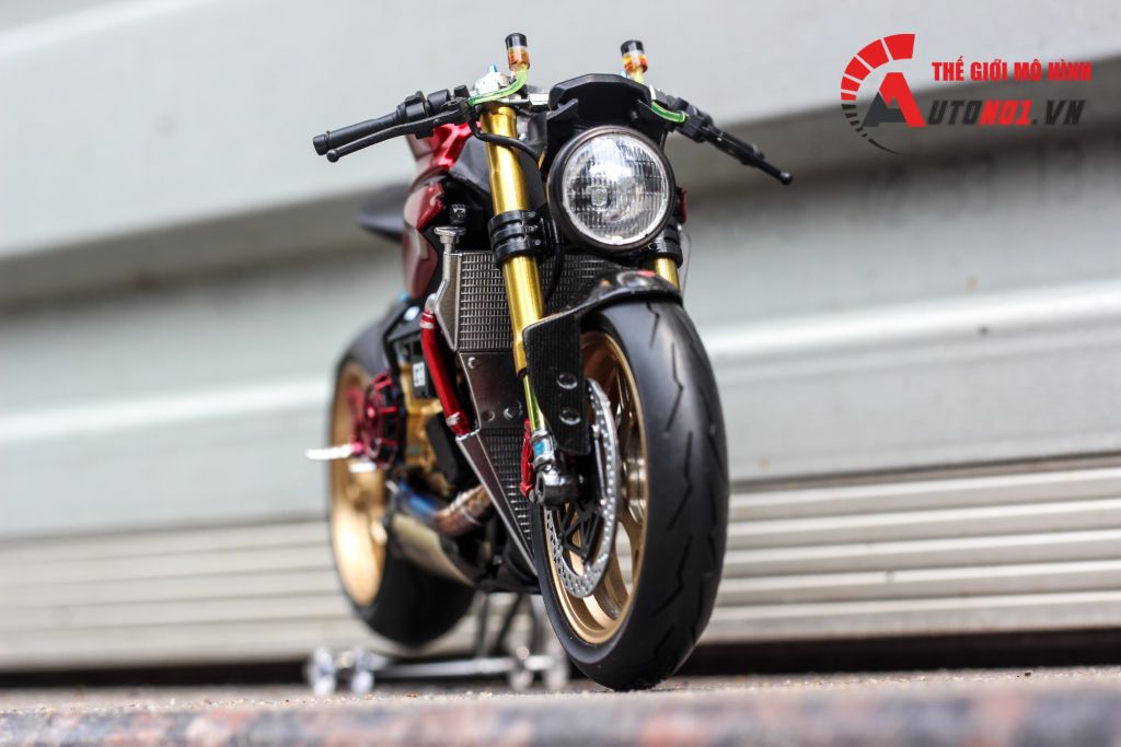 MÔ HÌNH CAO CẤP DUCATI 1199 PANIGALE CAFE RACER RED 1:12 TAMIYA D079