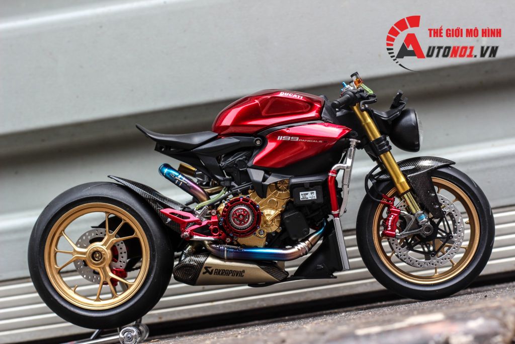 MÔ HÌNH CAO CẤP DUCATI 1199 PANIGALE CAFE RACER RED 1:12 TAMIYA D079